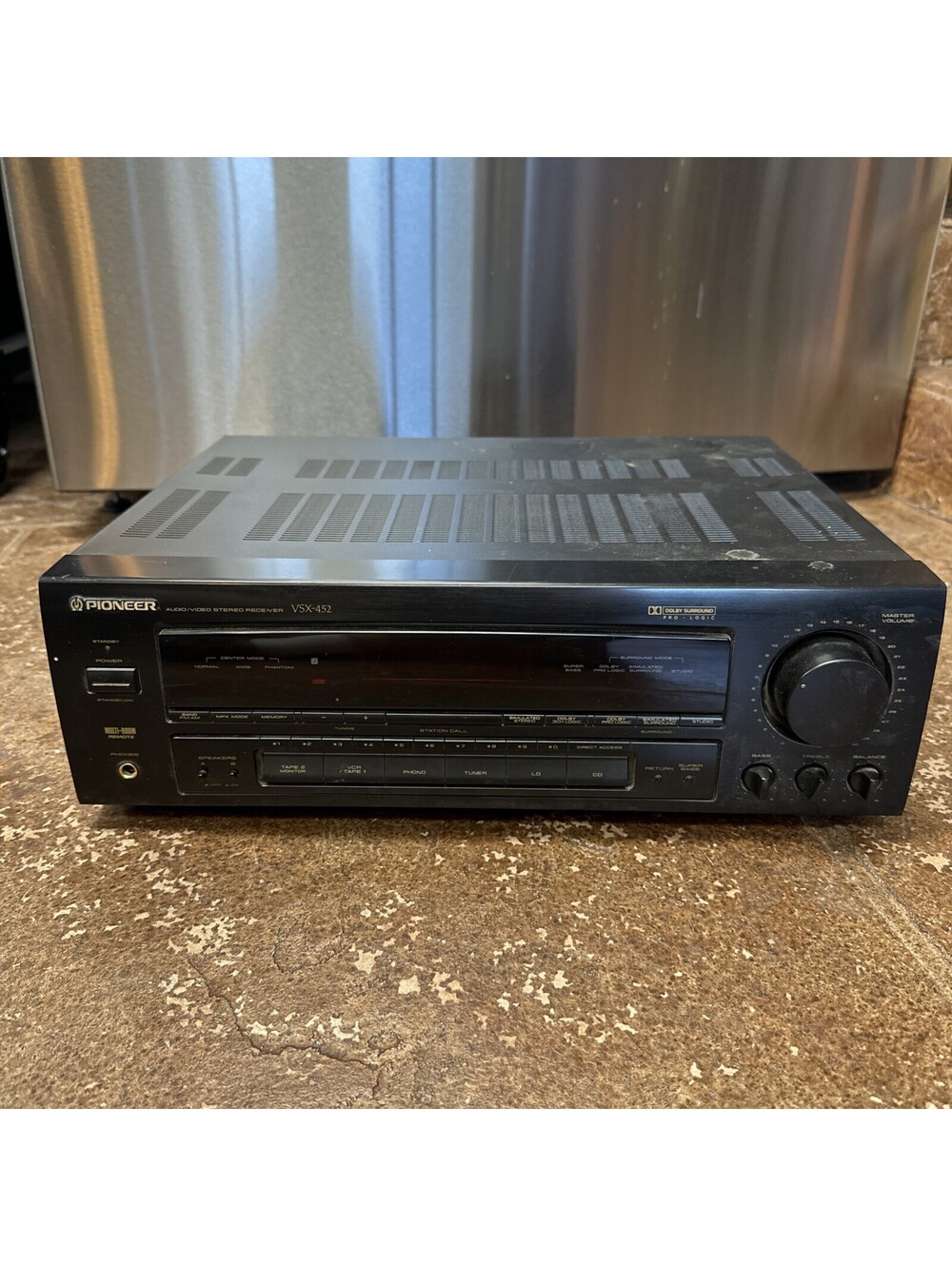 Vintage Pioneer VSX-452 Audio Video Receiver Home Theater - Tested No Remote